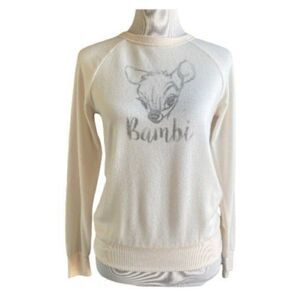 DISNEY Collection by DAVID LERNER Long Sleeved Bambi Top NWT Size Small
